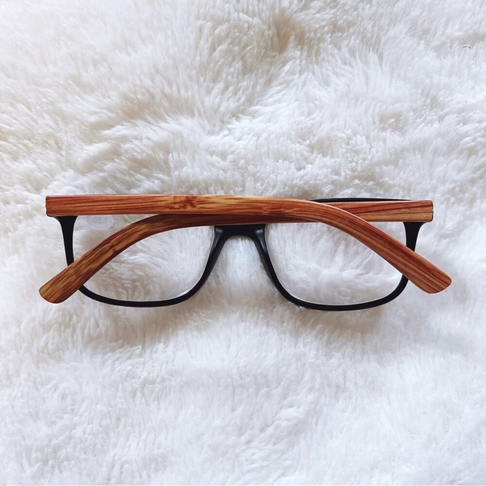 Olivia Black with Light Wood Reader Glasses - Picture 11 of 11